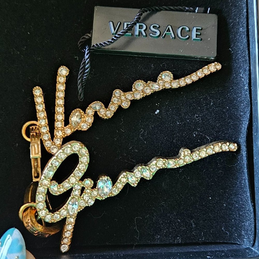 BRAND NEW Gianni Versace crystal earrings
